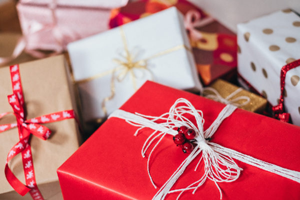 Red Christmas Presents