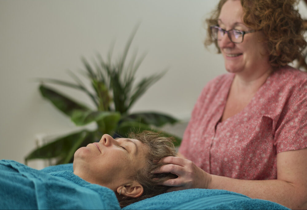 Indian Head Massage On Couch